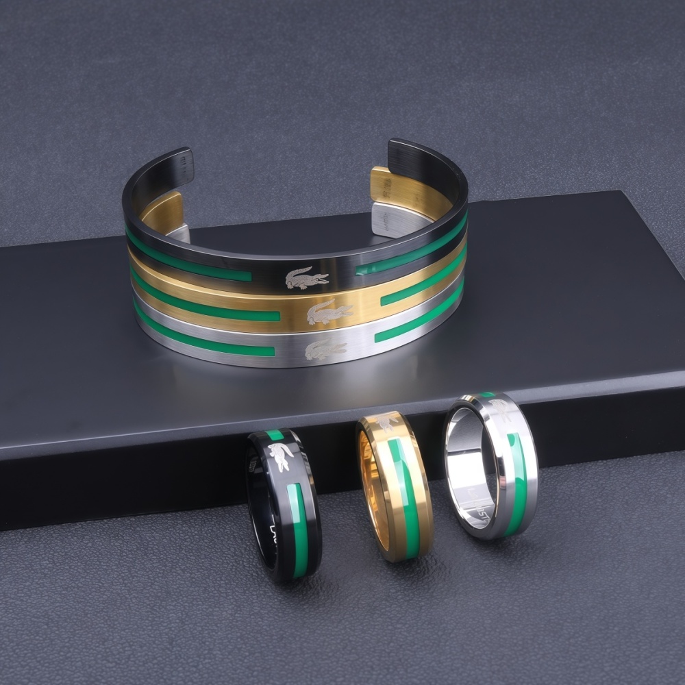 Lacoste bracelet and ring