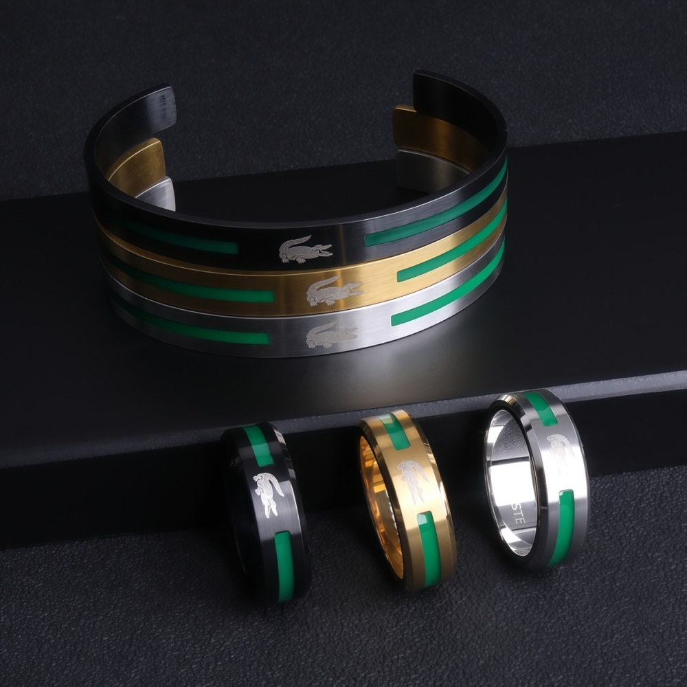 Lacoste bracelet and ring