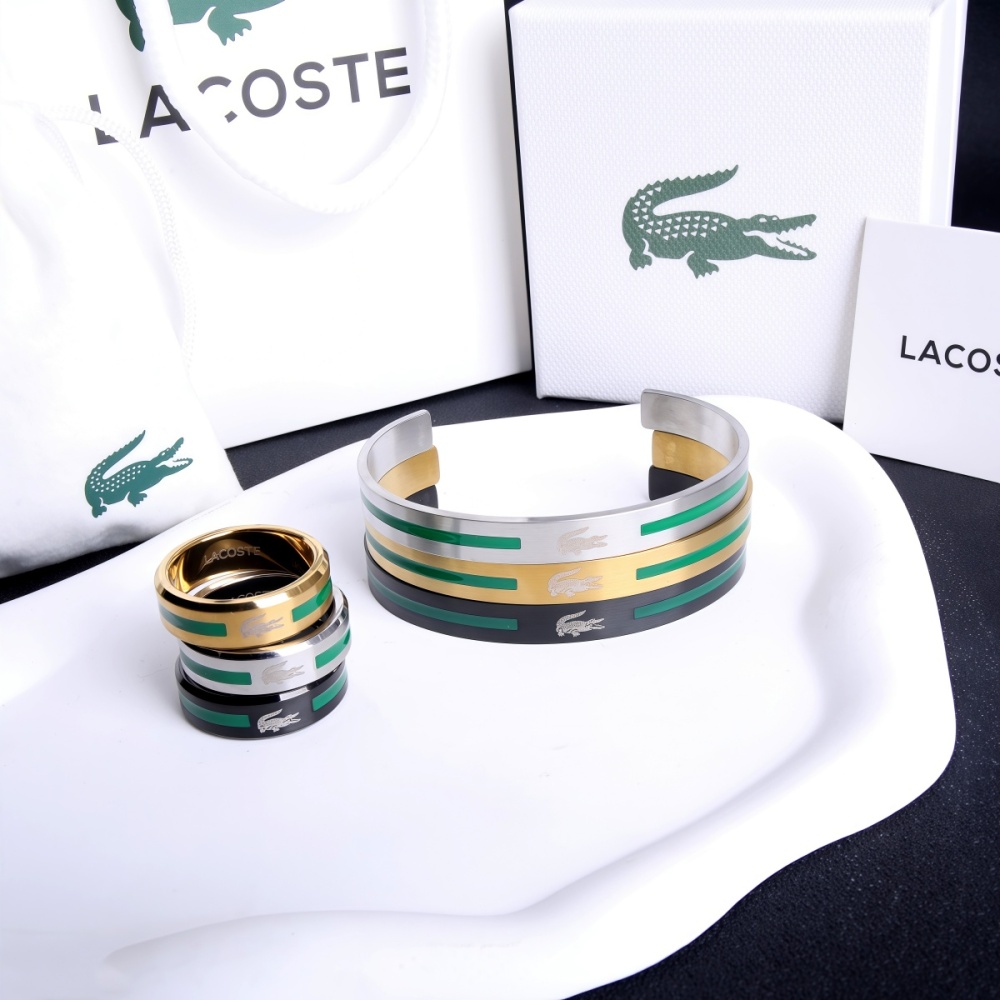 Lacoste bracelet and ring