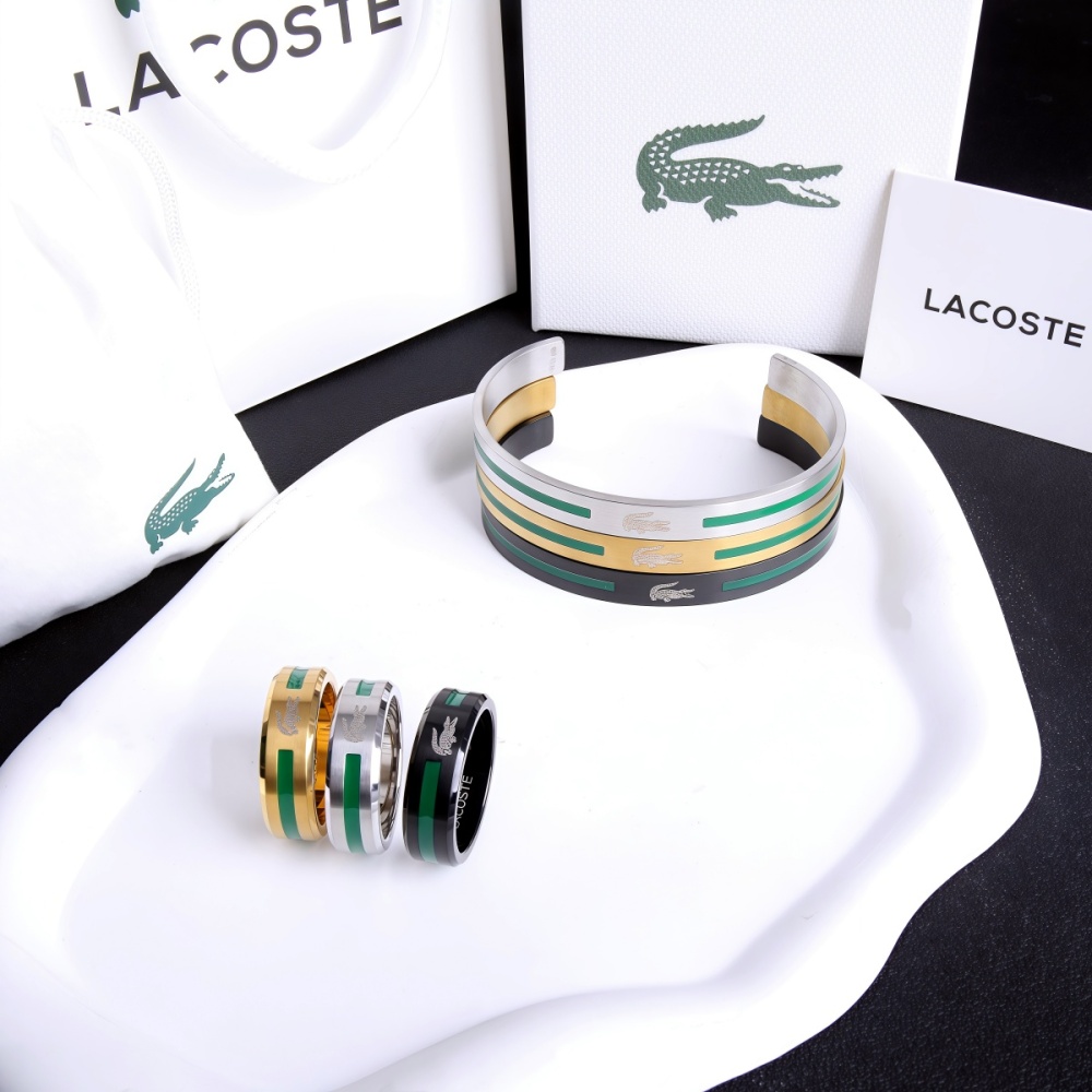 Lacoste bracelet and ring