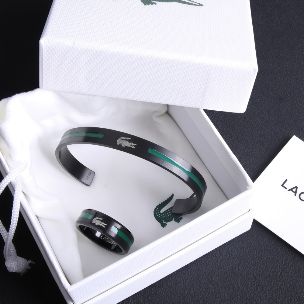 Lacoste bracelet and ring