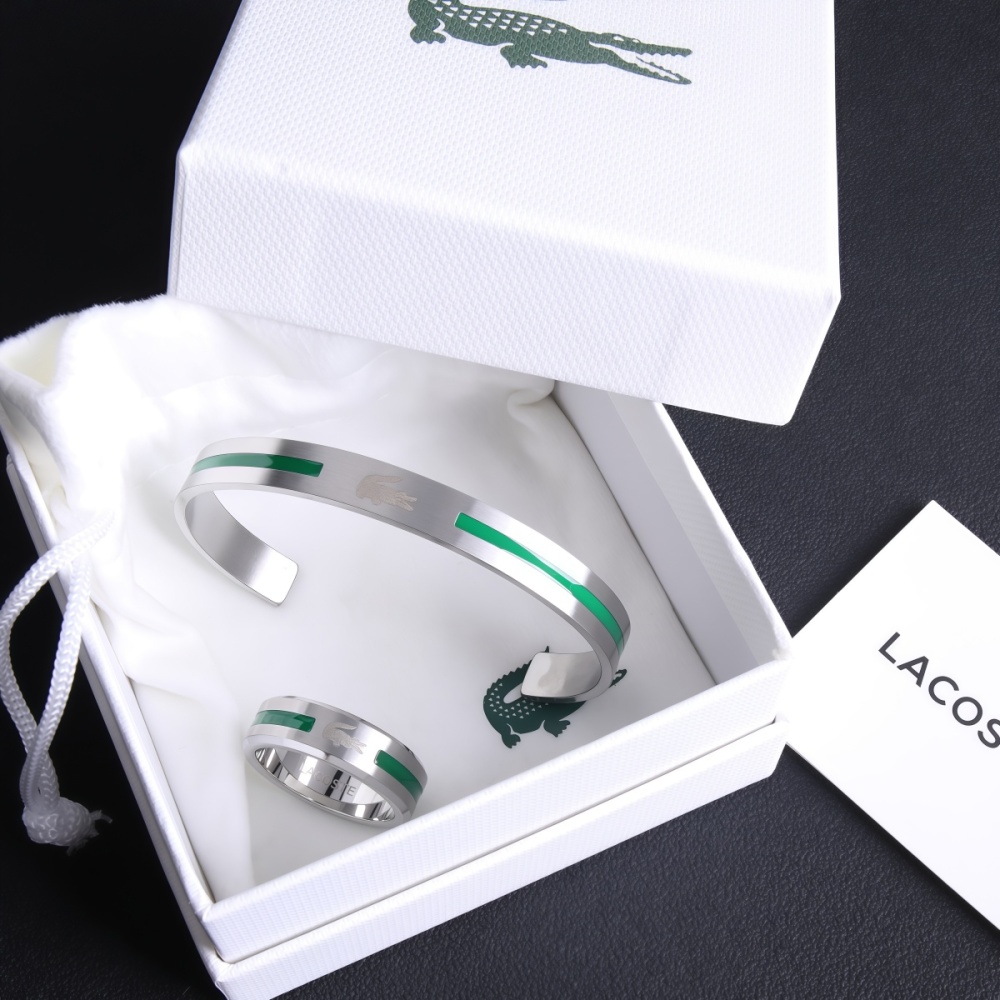Lacoste bracelet and ring