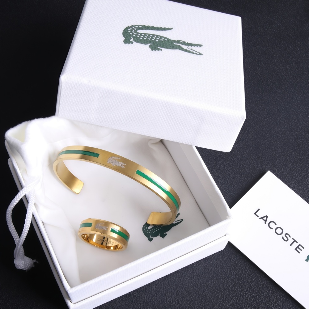 Lacoste bracelet and ring