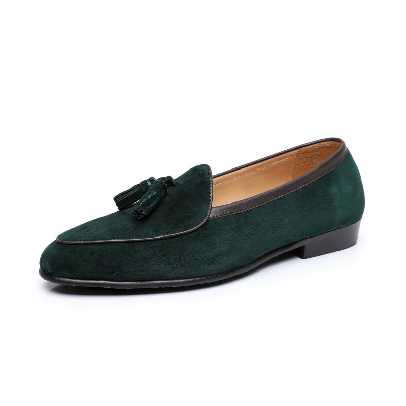 Anti-fur fringed loafers