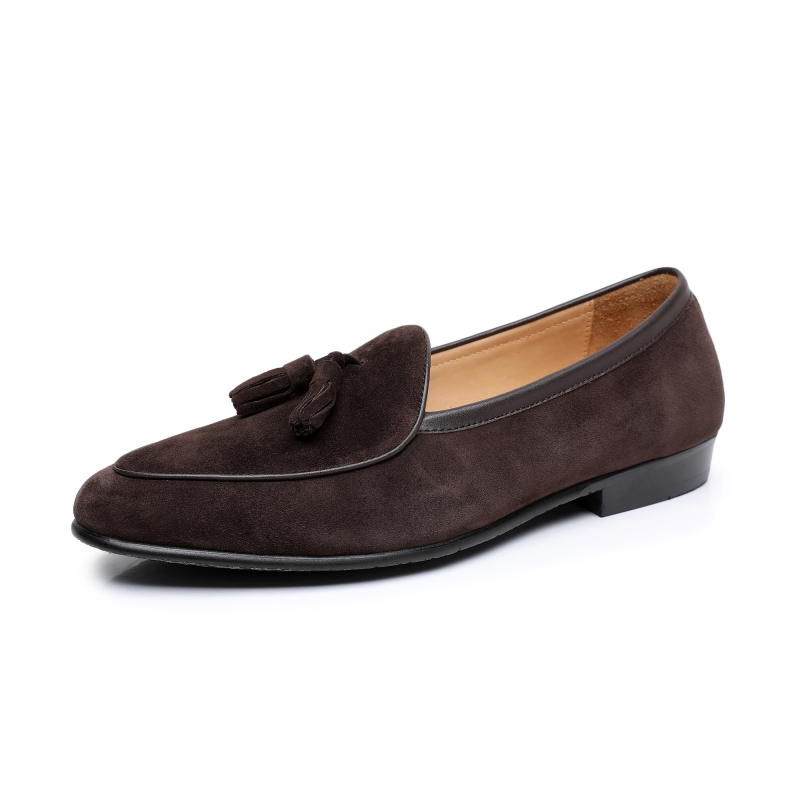 Anti-fur fringed loafers