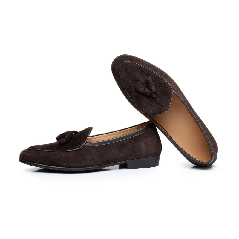 Anti-fur fringed loafers