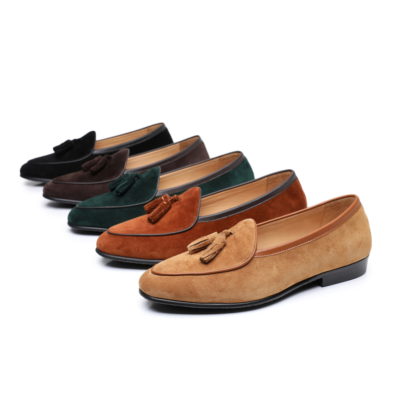 Anti-fur fringed loafers