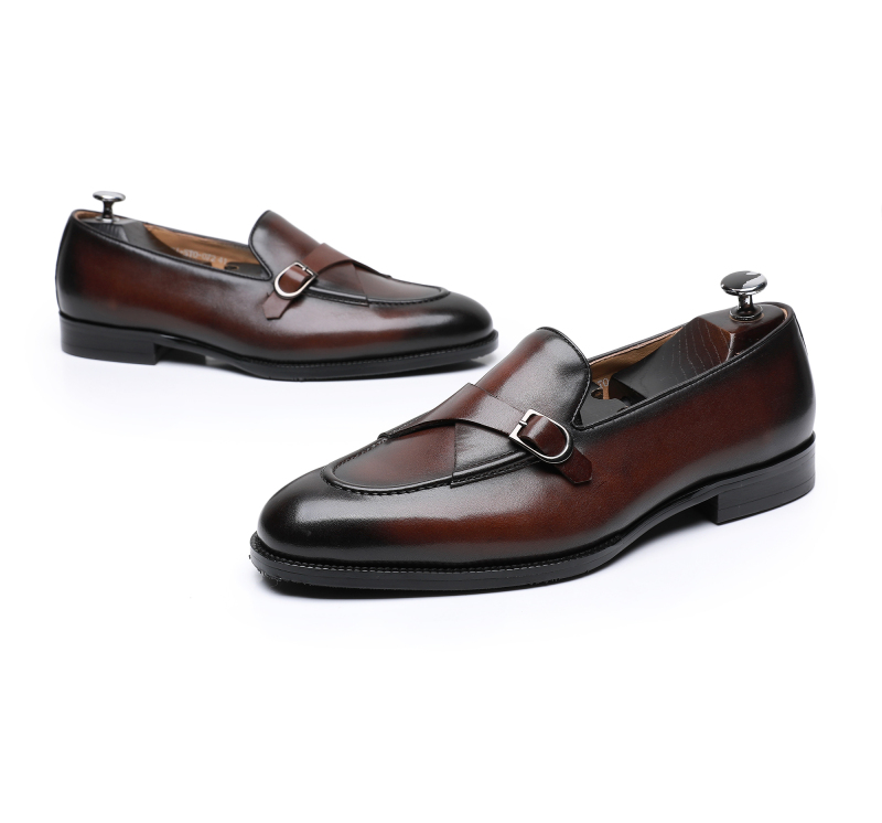 Single Buckle Monk Shoes