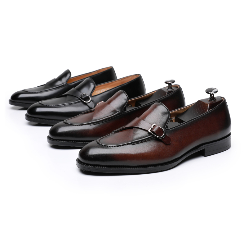 Single Buckle Monk Shoes