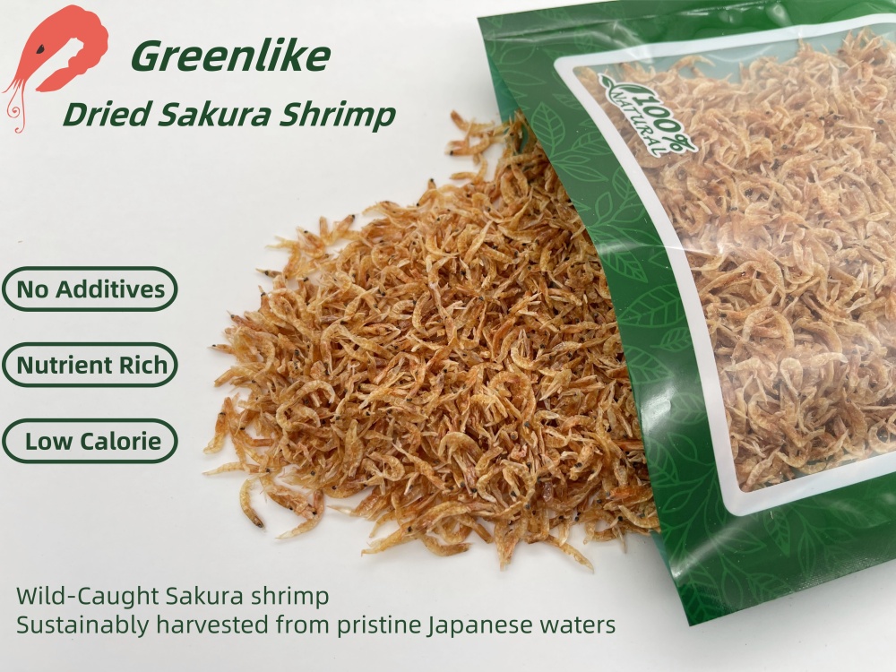 Authentic Japanese Sakura Shrimp (Sakura Ebi) - Premium Wild-Caught Dried Shrimp, 2oz Resealable Bag 日本樱花虾米