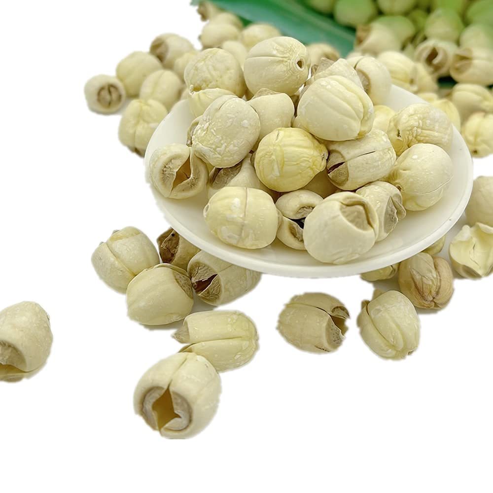 Dried White Lotus Seeds 12oz - Natural Calming Superfood for Sleep & Heart Health, Cooking Lotus Seeds [Greenlike]