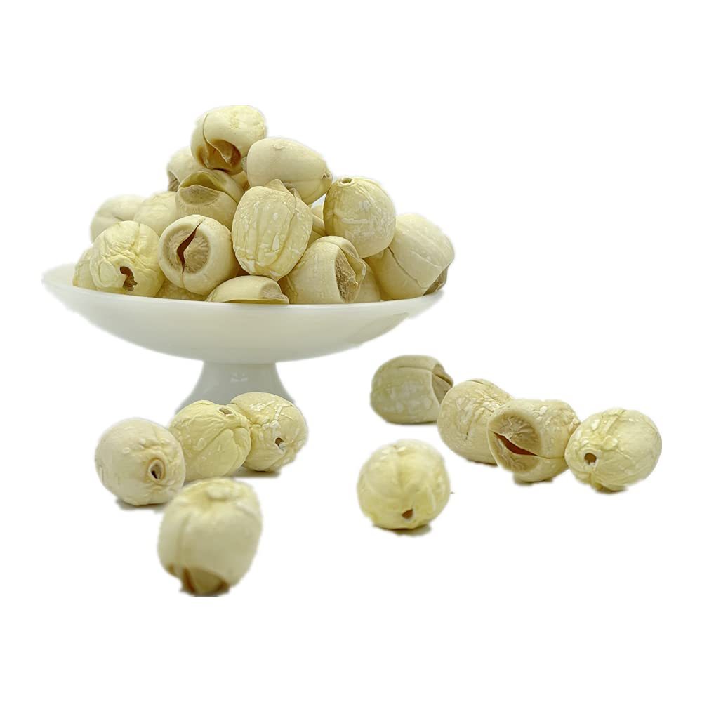 Dried White Lotus Seeds 12oz - Natural Calming Superfood for Sleep & Heart Health, Cooking Lotus Seeds [Greenlike]