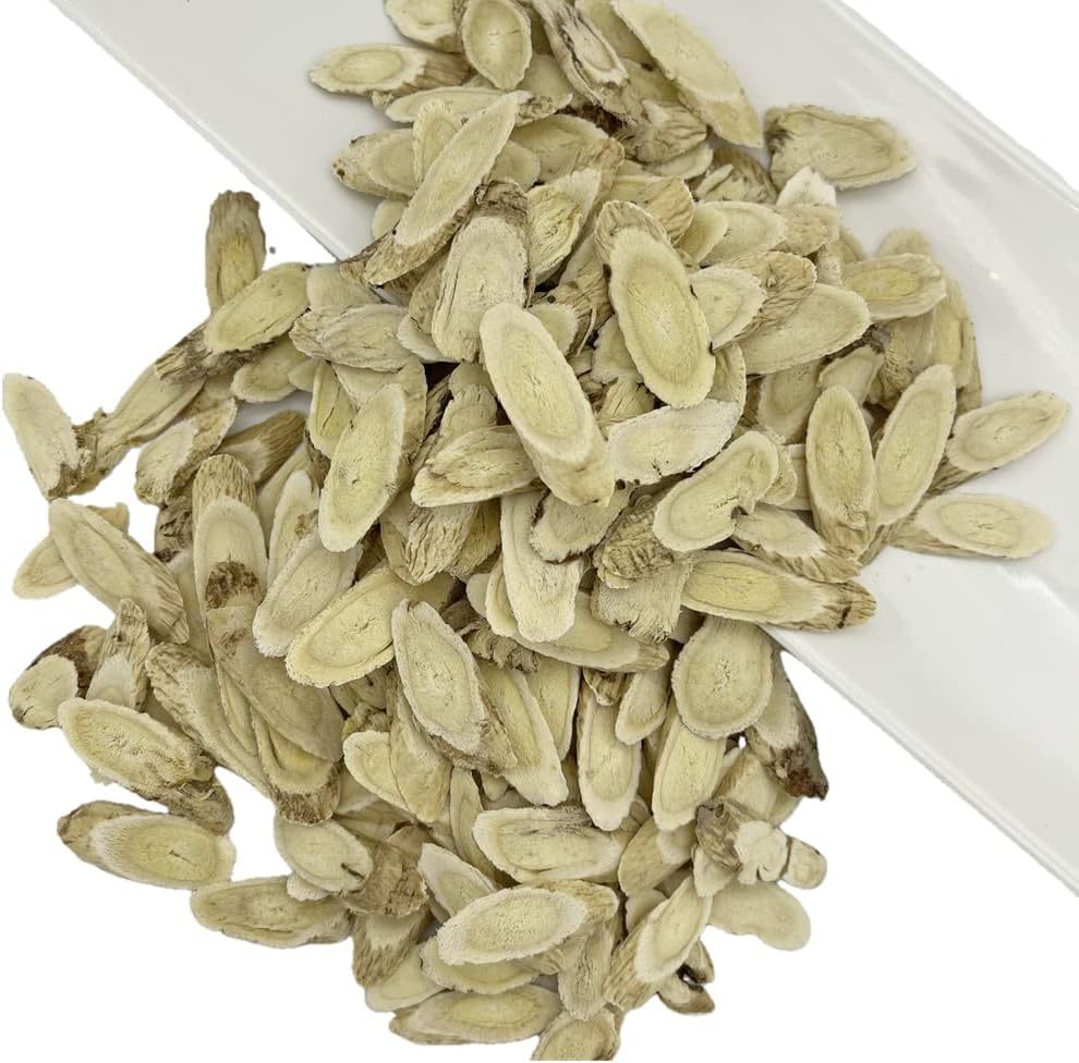 Premium Astragalus Root Slices (Huang Qi) 16oz - Chinese Adaptogen for Vitality & Immune Support, North Astragalus | Potent Qi Tonic & Adaptogen