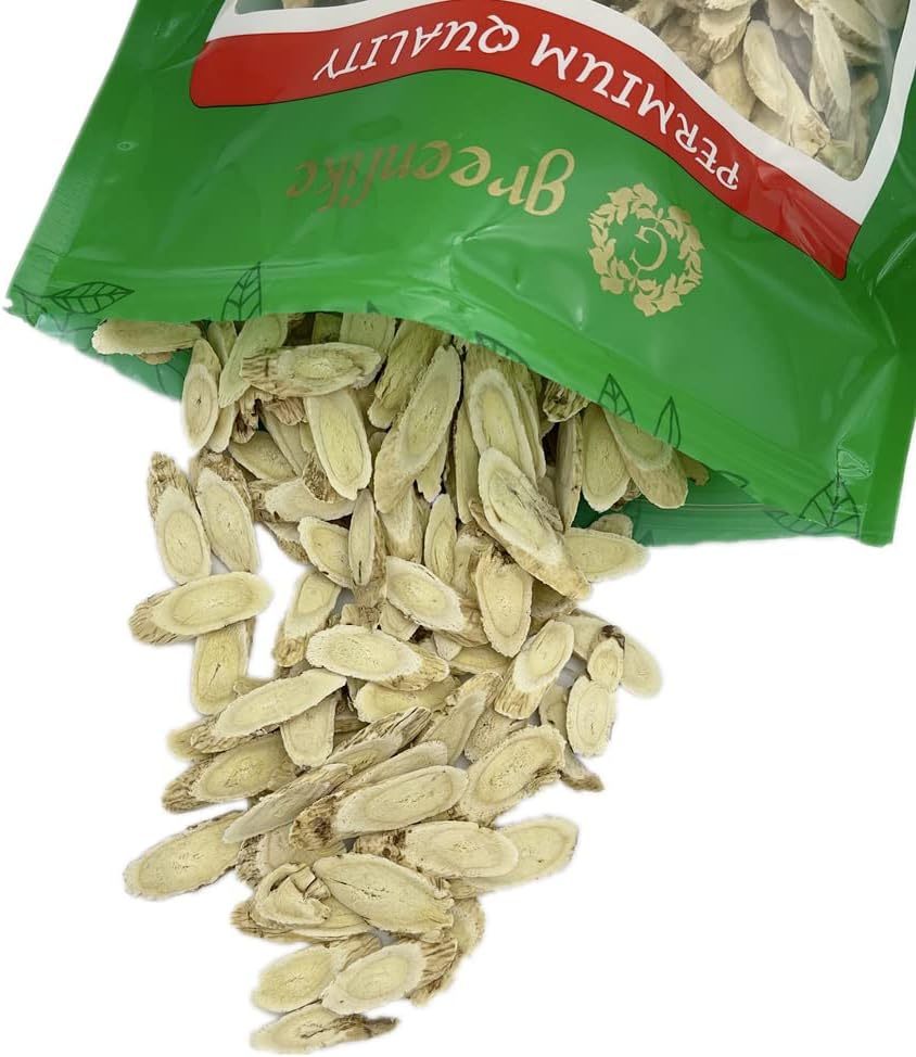 Premium Astragalus Root Slices (Huang Qi) 16oz - Chinese Adaptogen for Vitality & Immune Support, North Astragalus | Potent Qi Tonic & Adaptogen