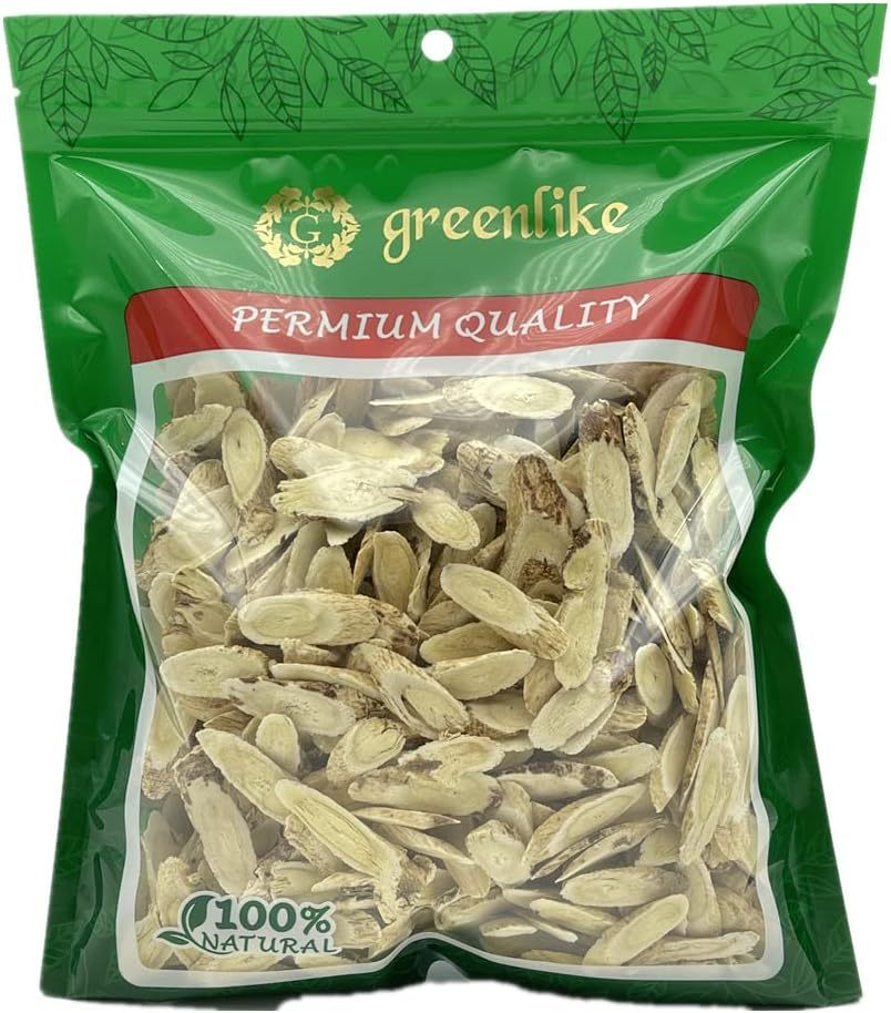 Premium Astragalus Root Slices (Huang Qi) 16oz - Chinese Adaptogen for Vitality & Immune Support, North Astragalus | Potent Qi Tonic & Adaptogen