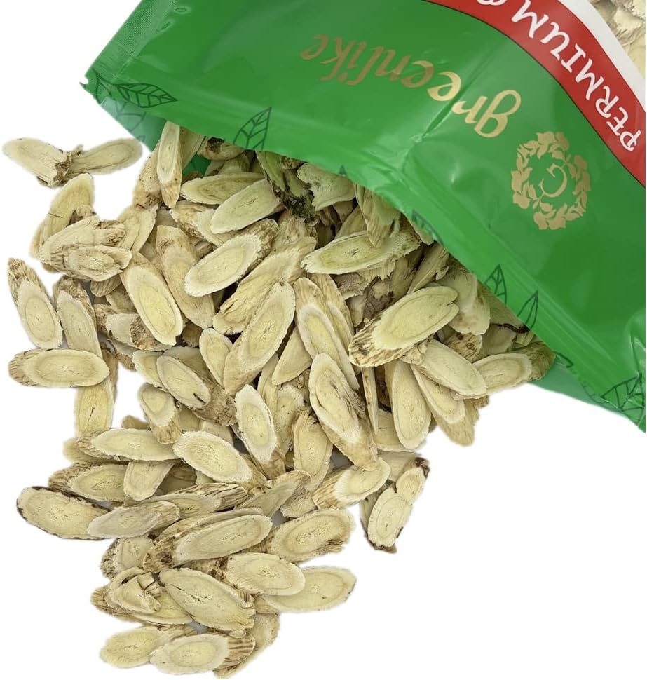 Premium Astragalus Root Slices (Huang Qi) 16oz - Chinese Adaptogen for Vitality & Immune Support, North Astragalus | Potent Qi Tonic & Adaptogen