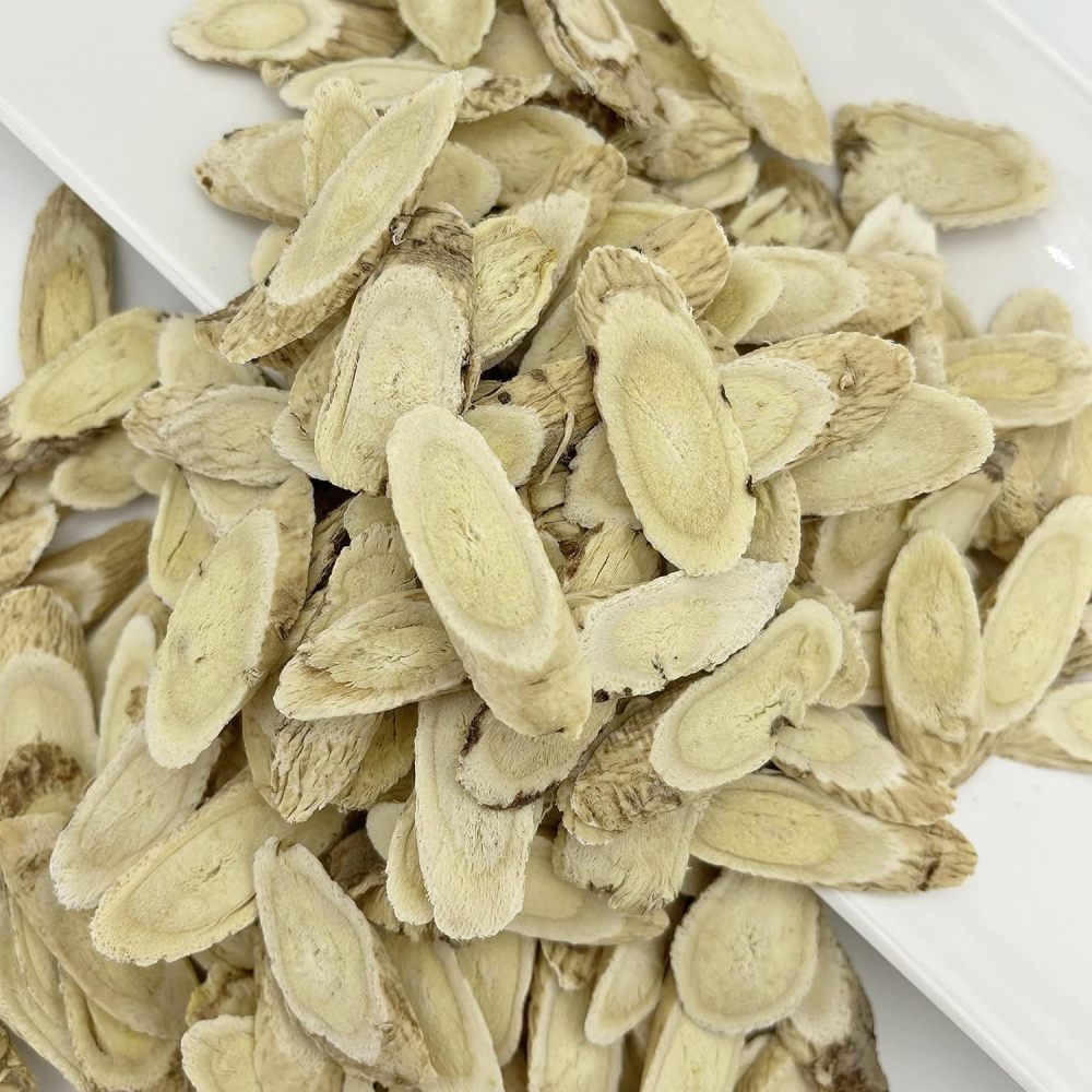 Premium Astragalus Root Slices (Huang Qi) 16oz - Chinese Adaptogen for Vitality & Immune Support, North Astragalus | Potent Qi Tonic & Adaptogen