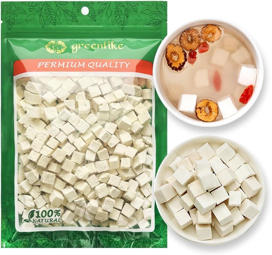 Fu Ling Slices (Poria Cocos)  4oz | Natural Calmness Support & Digestive Tonic, Laboratory Approved