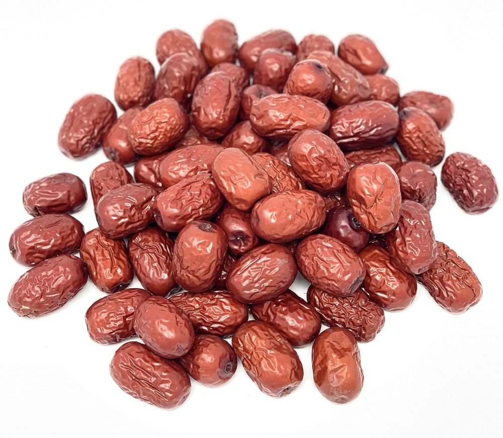 Natural Dried JUJUBE RED DATES 12OZ 新疆特级贡枣 红枣 Improve sleep, Health Snack, Dried Fruit, Sweet and Chewy