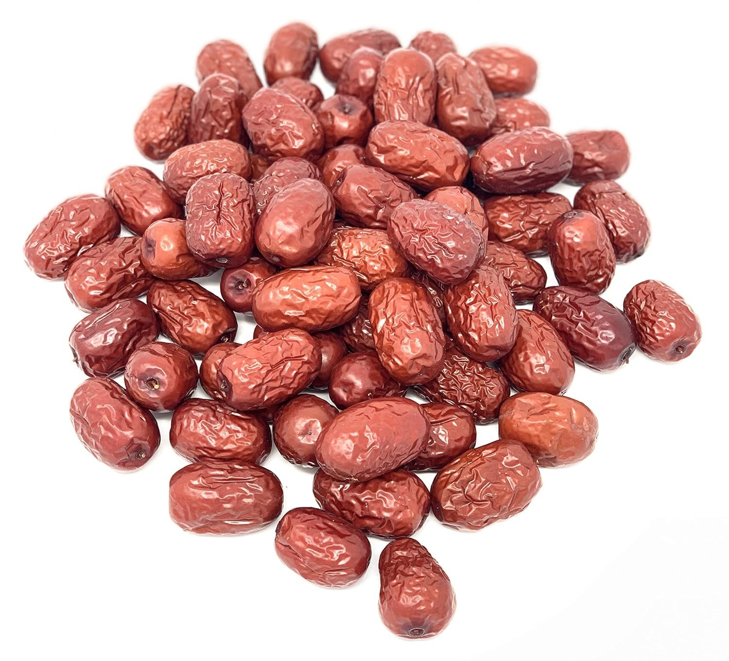 Natural Dried JUJUBE RED DATES 12OZ 新疆特级贡枣 红枣 Improve sleep, Health Snack, Dried Fruit, Sweet and Chewy