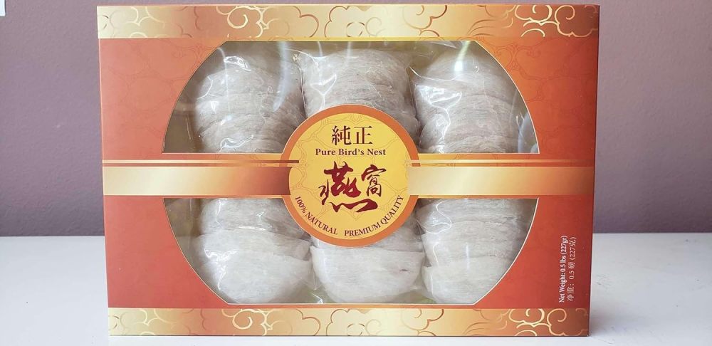 5A Pure Bird's Nest - Imported bird's nest from Indonesia, Golden Swallow Large Cup Gift Box 燕窝