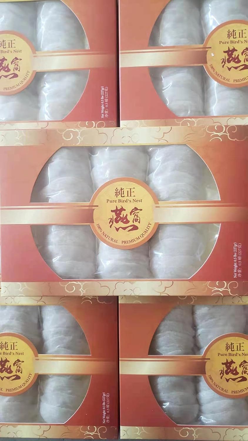 5A Pure Bird's Nest - Imported bird's nest from Indonesia, Golden Swallow Large Cup Gift Box 燕窝