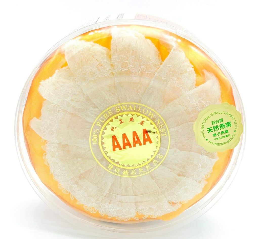 4A Pure Bird's Nest - Imported Bird's nest from Indonesia, Golden Swallow Large Cup Gift Box 燕窝