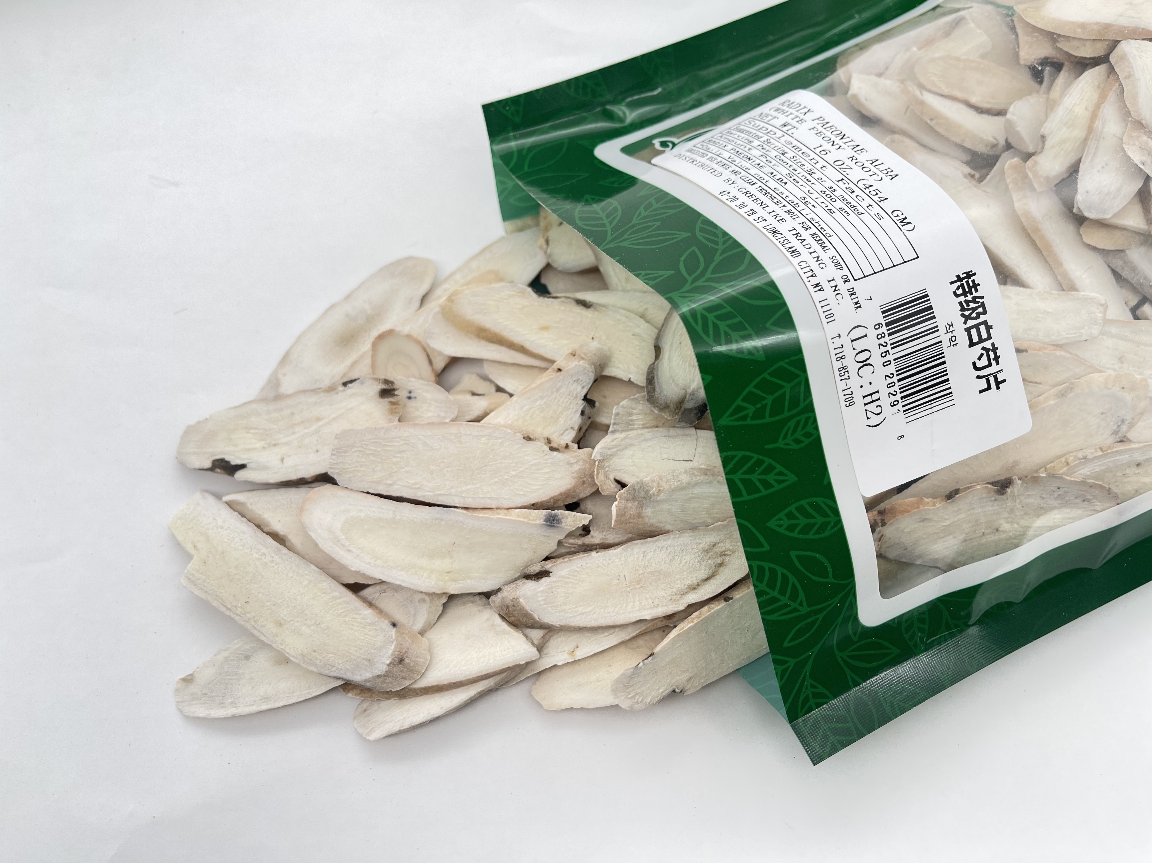 White Peony Root - Chinese Herb - "Super Grade" Bai Shao 特级白芍 16 OZ