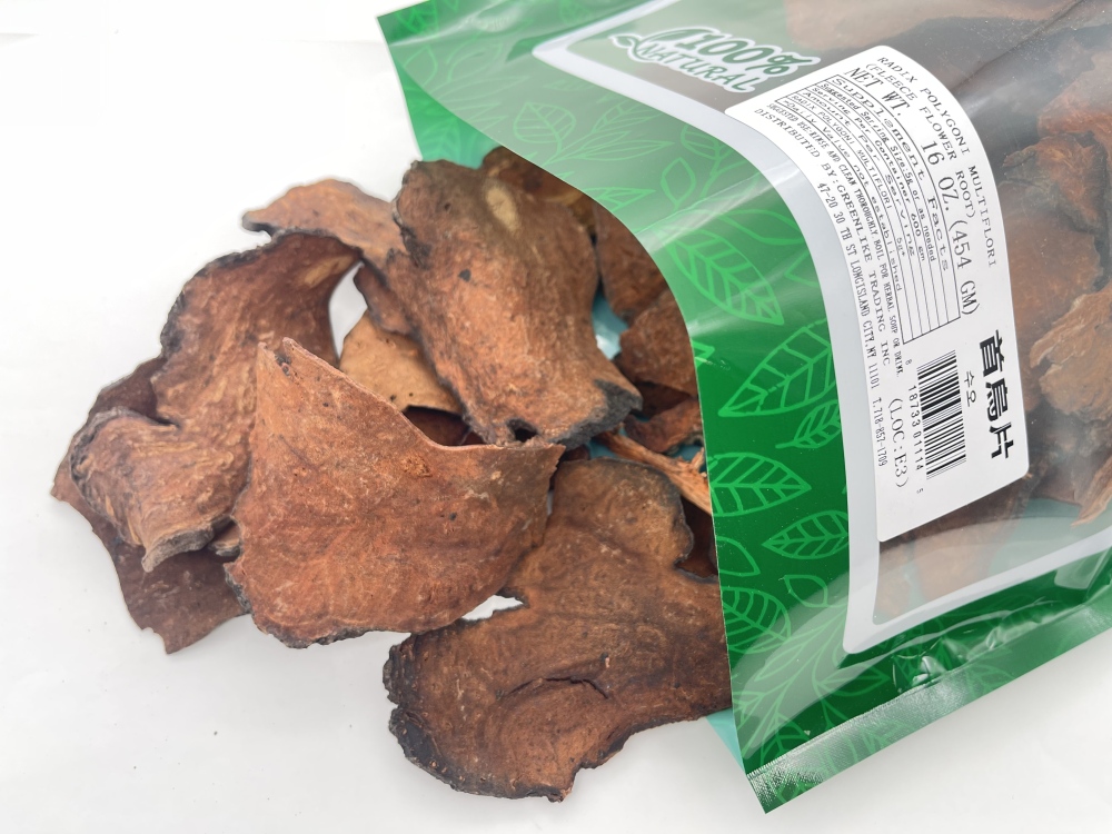 He Shou Wu, Fo-Ti Fallopia Multiflora Radix Polygori Multiflorum Root Slice 16oz 何首乌片