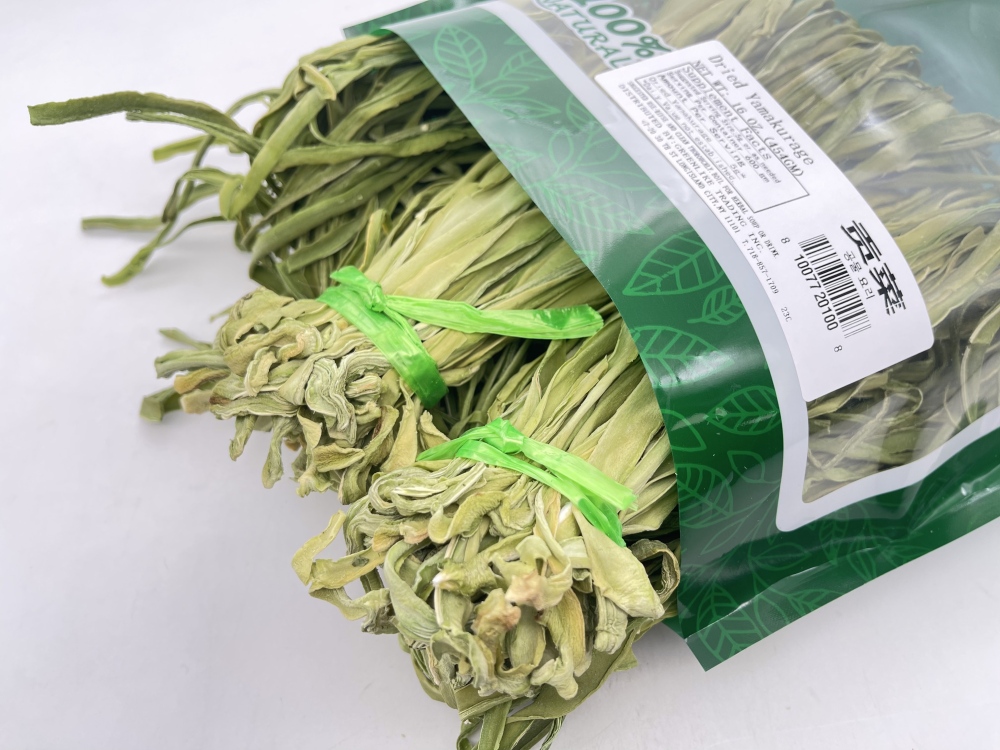 Premium Dehydrated Gynura Celery 16oz - Crunchy Stem Vegetable for Hot Pot & Stir-Fry, Resealable Bag (Triple-Blanched, Sulphur-Free) 贡菜