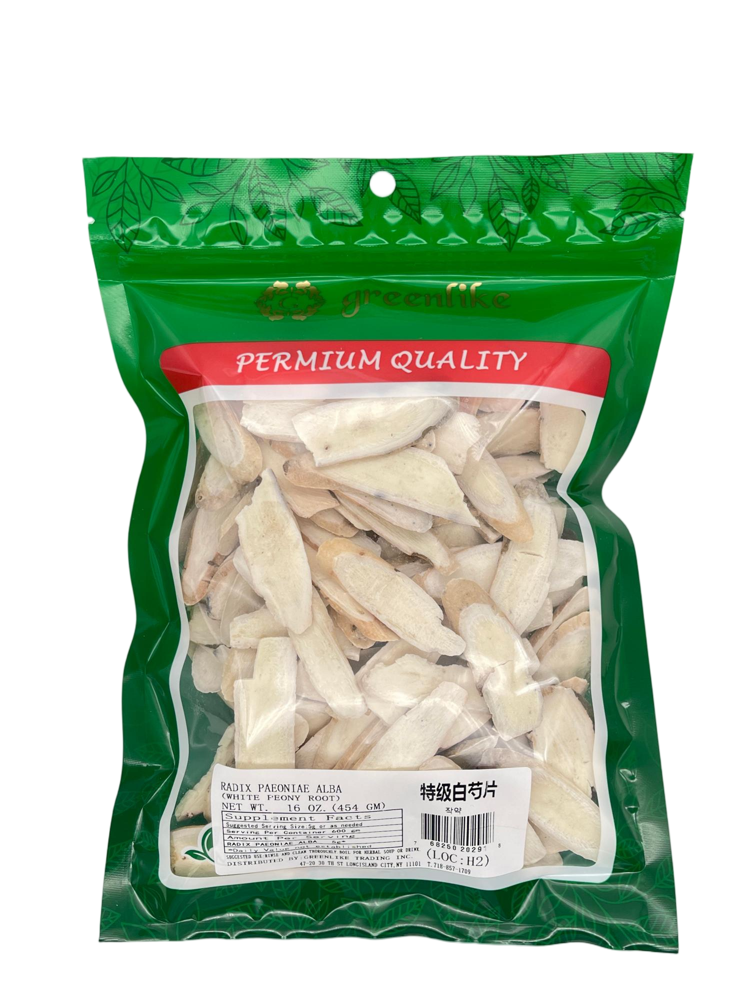 White Peony Root - Chinese Herb - "Super Grade" Bai Shao 特级白芍 16 OZ
