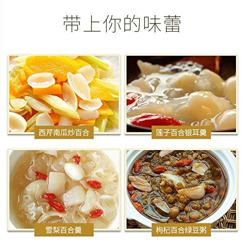 Dried Lily Bulbs 8oz - Special Grade Dried Lily for Soup & Dessert, Resealable Bag (Whole Unbroken Petals, Sulphur-Free) 特级龙牙百合