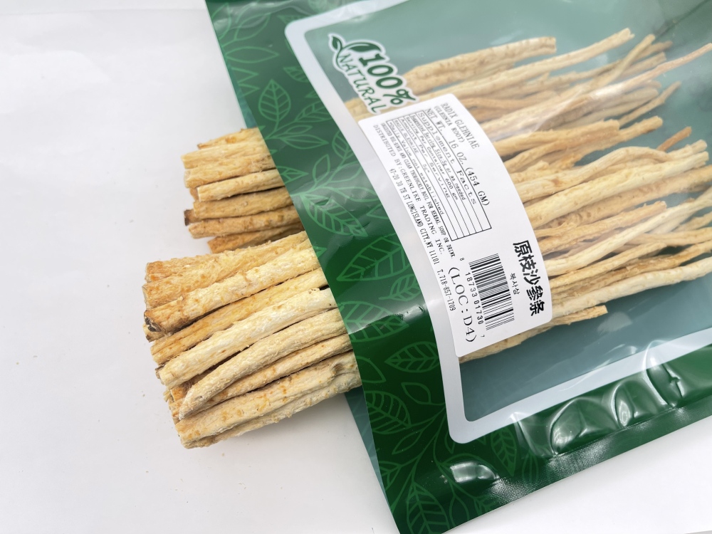 Dried Ladybell Root 16oz, Straight Root Adenophora, Traditional Chinese Soup Herb, No Additives, Resealable Pouch 原枝沙参条