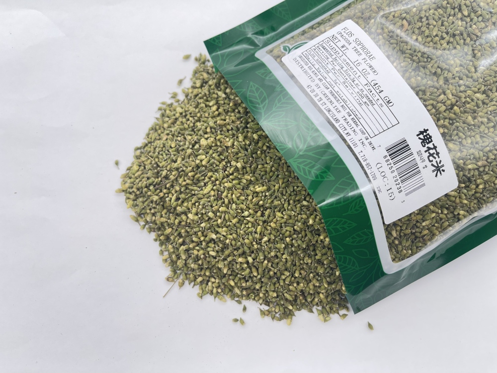 Premium Dried Pagoda Tree Buds 4oz - Unopened Sophora Japonica Flowers for Steamed Dishes & Infusions, Huai Hua Mi - 槐花米, Resealable Bag (Fragrant, Sand-Free, Whole Buds)
