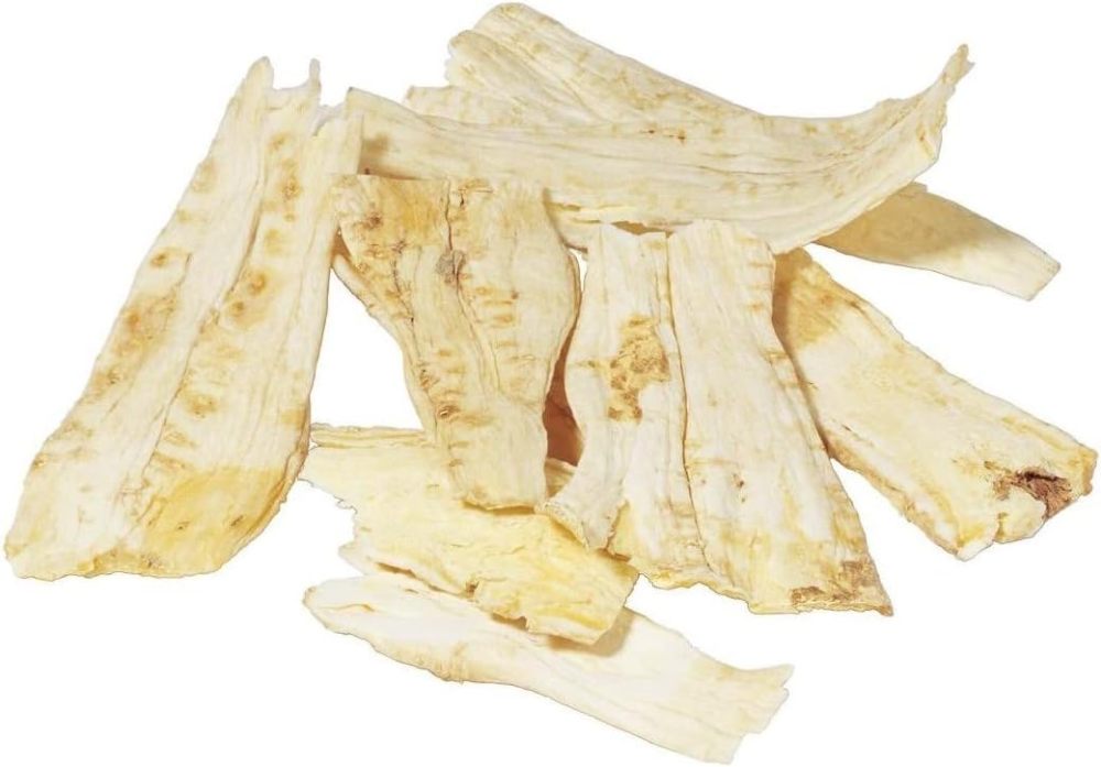 Premium Dried Platycodon Root Strips 8oz - 桔梗, Crispy Bellflower Root for Kimchi & Pickling, Resealable Bag (Thick-Cut, Sulphur-Free)