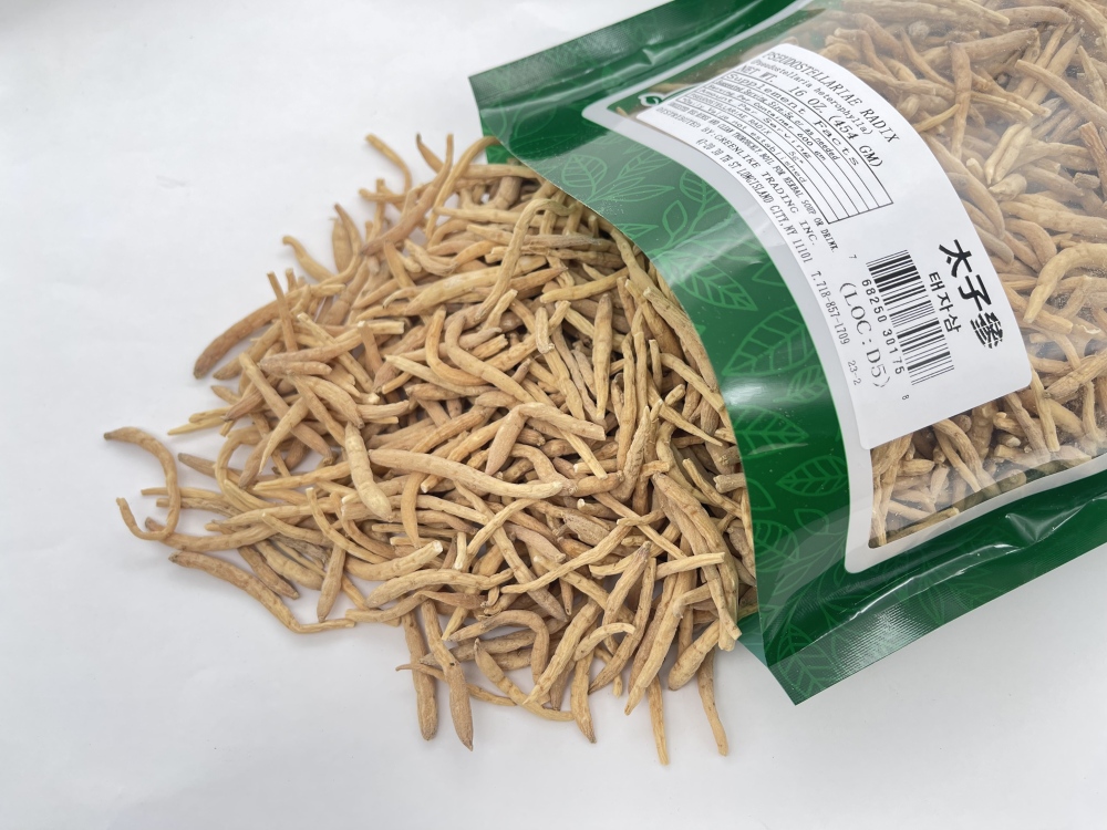 Premium Dried Pseudostellaria Root 8oz - 太子参, Mild Sweet Roots for Double-Boiled Soups & Congee, Resealable Bag (Sulphur-Free)