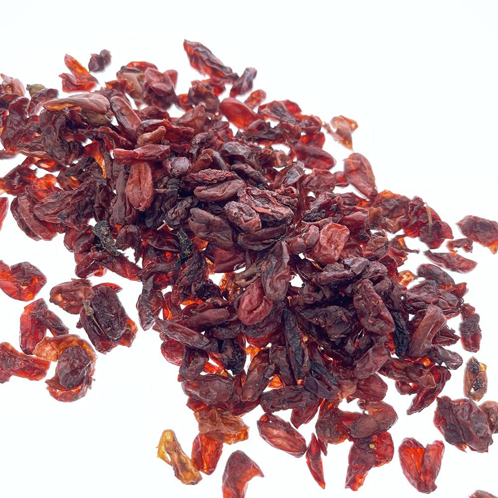 Premium Dried Asiatic Cornelian Cherry 8oz - 山萸肉, Pitted & Sun-Dried Fruit for Herbal Infusions & Desserts, 山茱萸, Resealable Bag (Tart-Sweet, Sulphur-Free)