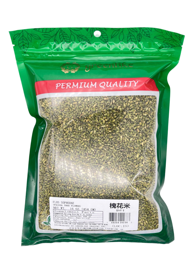 Premium Dried Pagoda Tree Buds 4oz - Unopened Sophora Japonica Flowers for Steamed Dishes & Infusions, Huai Hua Mi - 槐花米, Resealable Bag (Fragrant, Sand-Free, Whole Buds)
