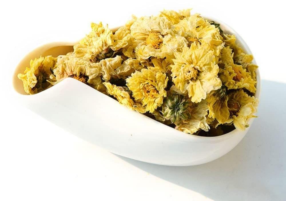 Premium Hangzhou Chrysanthemum Flowers - Whole Bloom Tea Grade for Infusions & Culinary Art, 杭菊花, Resealable Bag (Steam-Fixed, Sulphur-Free, Floral Aroma)