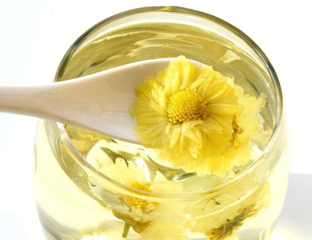 Premium Hangzhou Chrysanthemum Flowers - Whole Bloom Tea Grade for Infusions & Culinary Art, 杭菊花, Resealable Bag (Steam-Fixed, Sulphur-Free, Floral Aroma)