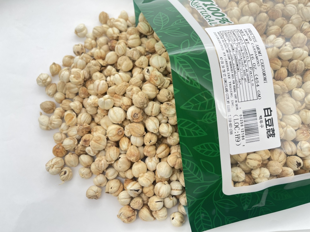Elettaria Cardamomum, Fructus Amomi Rotundus, Amomum Cardamomum Bai Dou Kou 白豆蔻 16oz