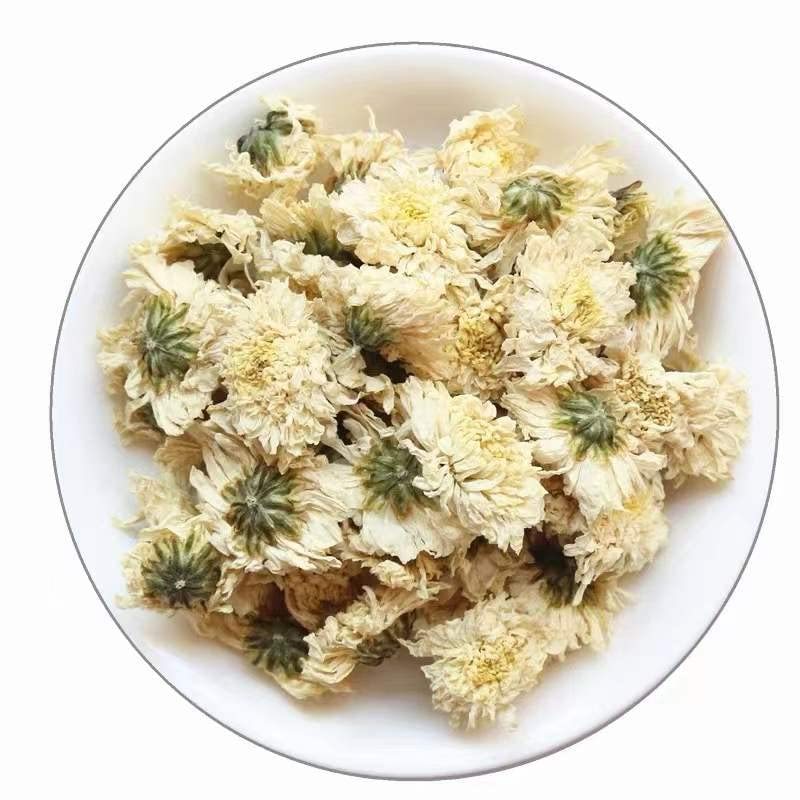 Imperial Grade Huangshan Chrysanthemum Flowers - 贡菊, Carbon-Roasted Whole Blooms for Tea & Culinary Art, Resealable Bag (Sulphur-Free, Honey-Sweet Aroma)