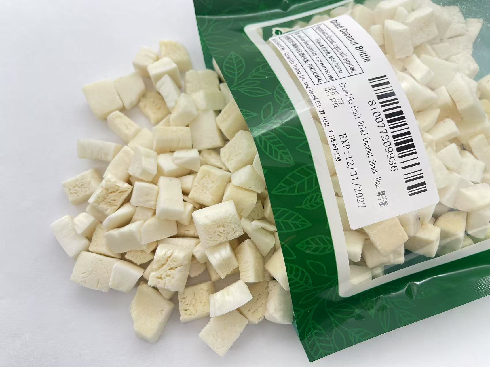 Premium Coconut Chips 8oz - Thin-Crisp Flakes for Snacking & Baking, 椰子脆, Resealable Bag (Sulphur-Free, Low-Temp Roasted)