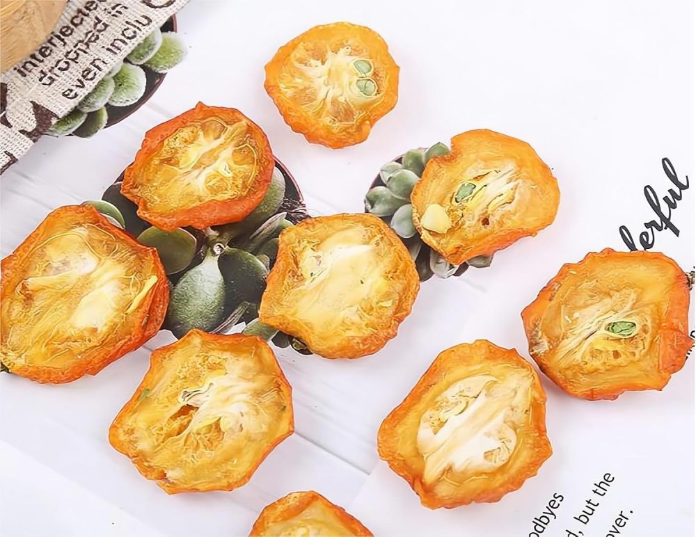 Dried Sliced Kumquat Fruit - Preserved Dried Fruit - Small Dried Sliced Orange- Sour Refreshing Fruit Tea 金桔片
