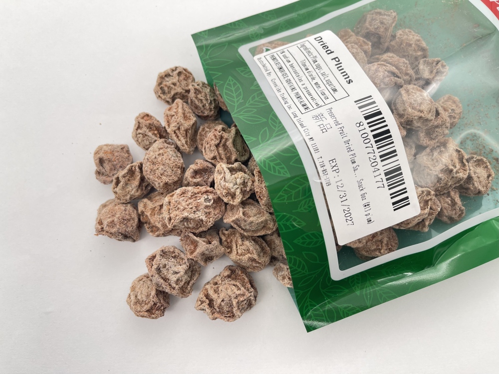 Preserved Fruit - Dried Plum - Salty Sweet and Sour Plum - (Seedless) plum 话梅(肉) 6 oz