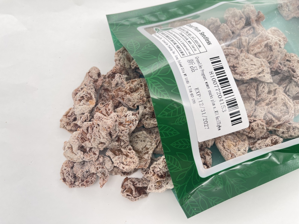 Preserved Fruit - Dried Plum - Salty Sweet and Sour Plum - (Seedless) plum 话梅(肉) 6 oz