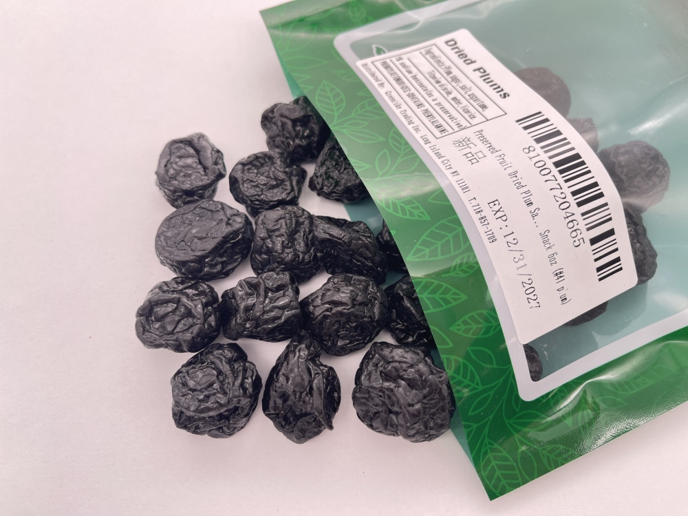 Preserved Fruit - Dried Plum - Salty Sweet and Sour Plum - (Seedless) plum 话梅(肉) 6 oz