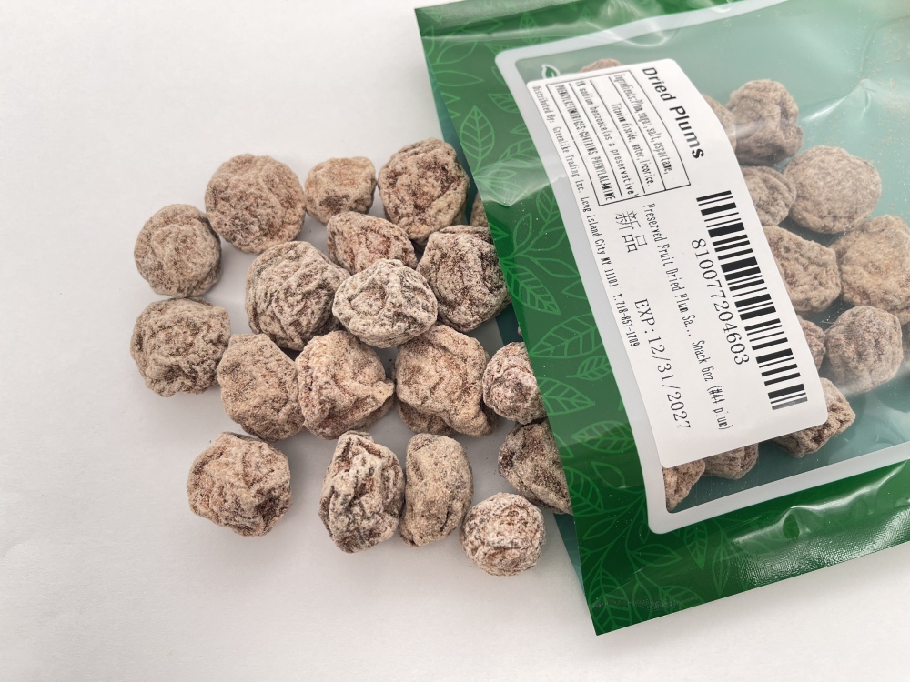 Preserved Fruit - Dried Plum - Salty Sweet and Sour Plum - (Seedless) plum 话梅(肉) 6 oz