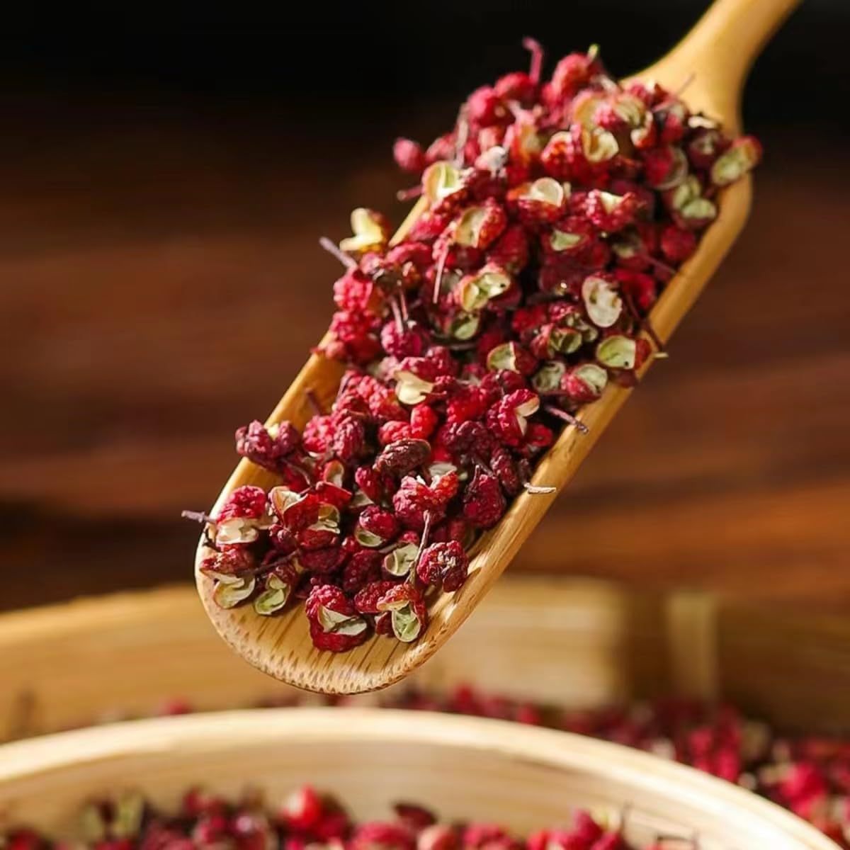 Dried Pepper Corn, Sichuan Peppercorn - 红花椒, Resealable Bag | Culinary-Grade Peppercorn Cooking & Baking | All-Natural Sun-Dried | No Additives | Rich Flavor & Aroma
