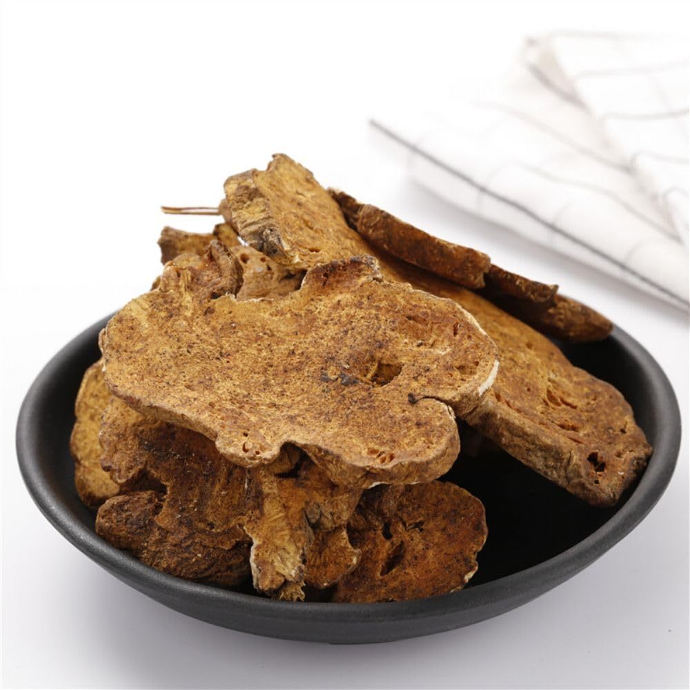 Atractylodes Bai Zhu 白术 - Premium Chinese Dried Herbs - Atractylodes Rhizome Tea - Cut Slices Bai Zhu - Natural Herbal Tea 炒白术 16 OZ